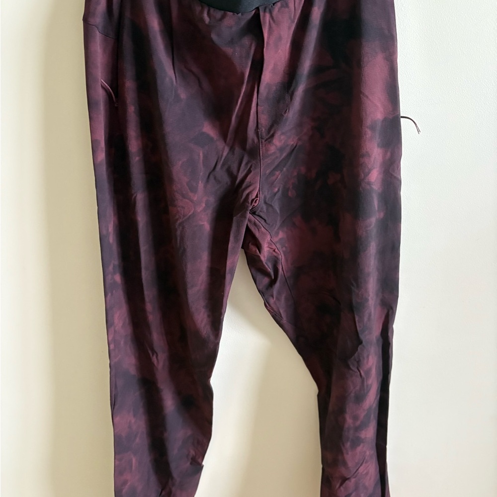 lululemon athletica Maroon and Black Joggers